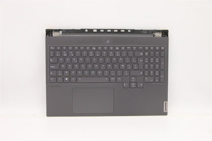 Lenovo 7 16ACHg6 Palmrest Cover Touchpad Keyboard Belgian Storm Grey 5CB1C17305