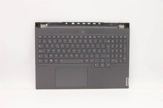 Lenovo 7 16ACHg6 Palmrest Cover Touchpad Keyboard Belgian Storm Grey 5CB1C17305