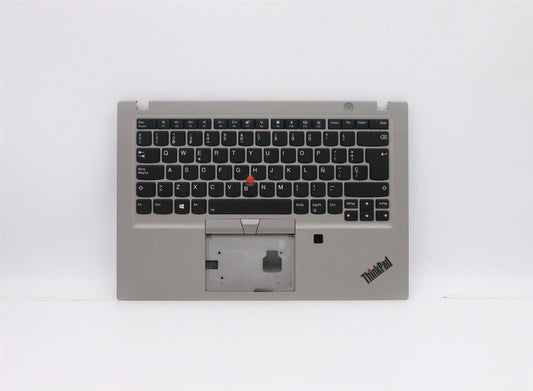 Lenovo ThinkPad T490s Keyboard Palmrest Top Cover Spanish Black Backlit 02HM372