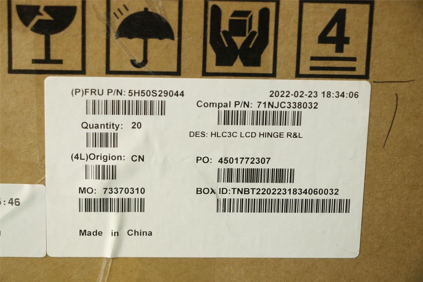 Lenovo HINGE Hinge C 82UD R&L 5H50S29044
