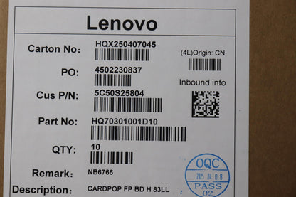 Lenovo CARDPOP FP BD H 83LL Board 5C50S25804