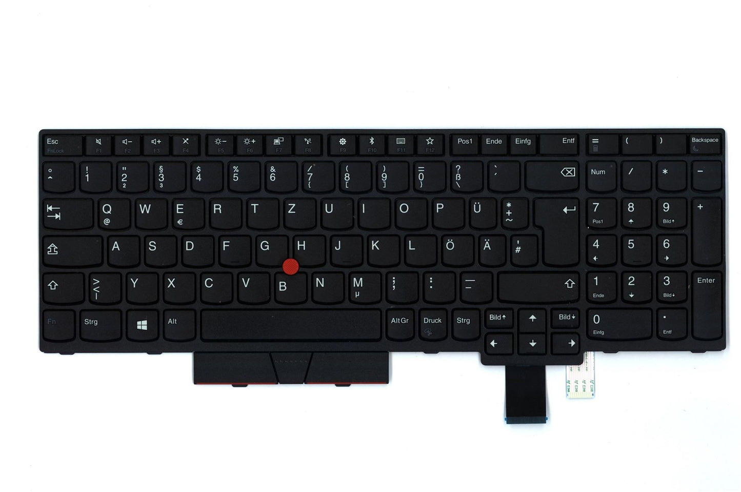 Lenovo ThinkPad T580 P52s Keyboard German Black 01HX151