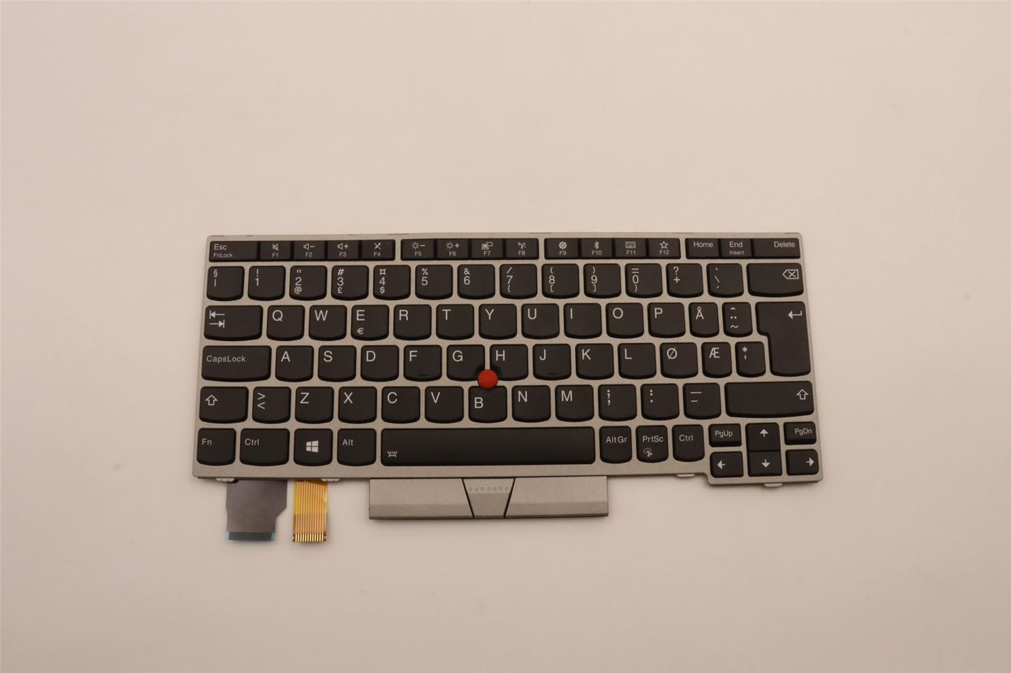 Lenovo ThinkPad L13 s Keyboard Norwegian Silver Backlit 01YP860