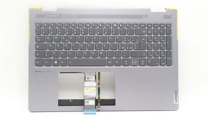 Lenovo Yoga 7 16IRL8 Keyboard Palmrest Top Cover Italian Arctic Grey 5CB1L37203