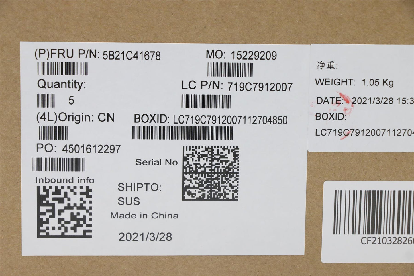 Lenovo 5B21C41678 MB WIN I51135G7_UMA_8G_RPMC