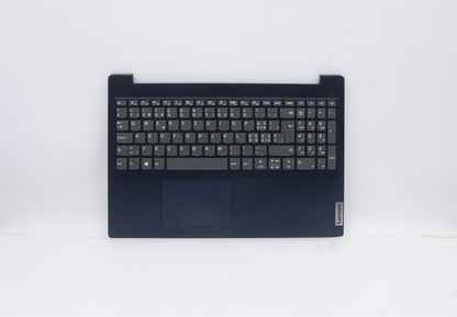 Lenovo IdeaPad 3-15IIL05 Palmrest Cover Touchpad Keyboard Swiss Blue 5CB0X57559