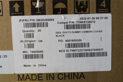 Lenovo MECHANICAL Dummy housing camera,Black 5M20U50894