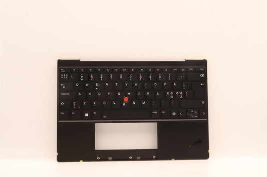 Lenovo ThinkPad Z13 Gen 1 Keyboard Palmrest Top Cover Nordic Black 5M11H95017