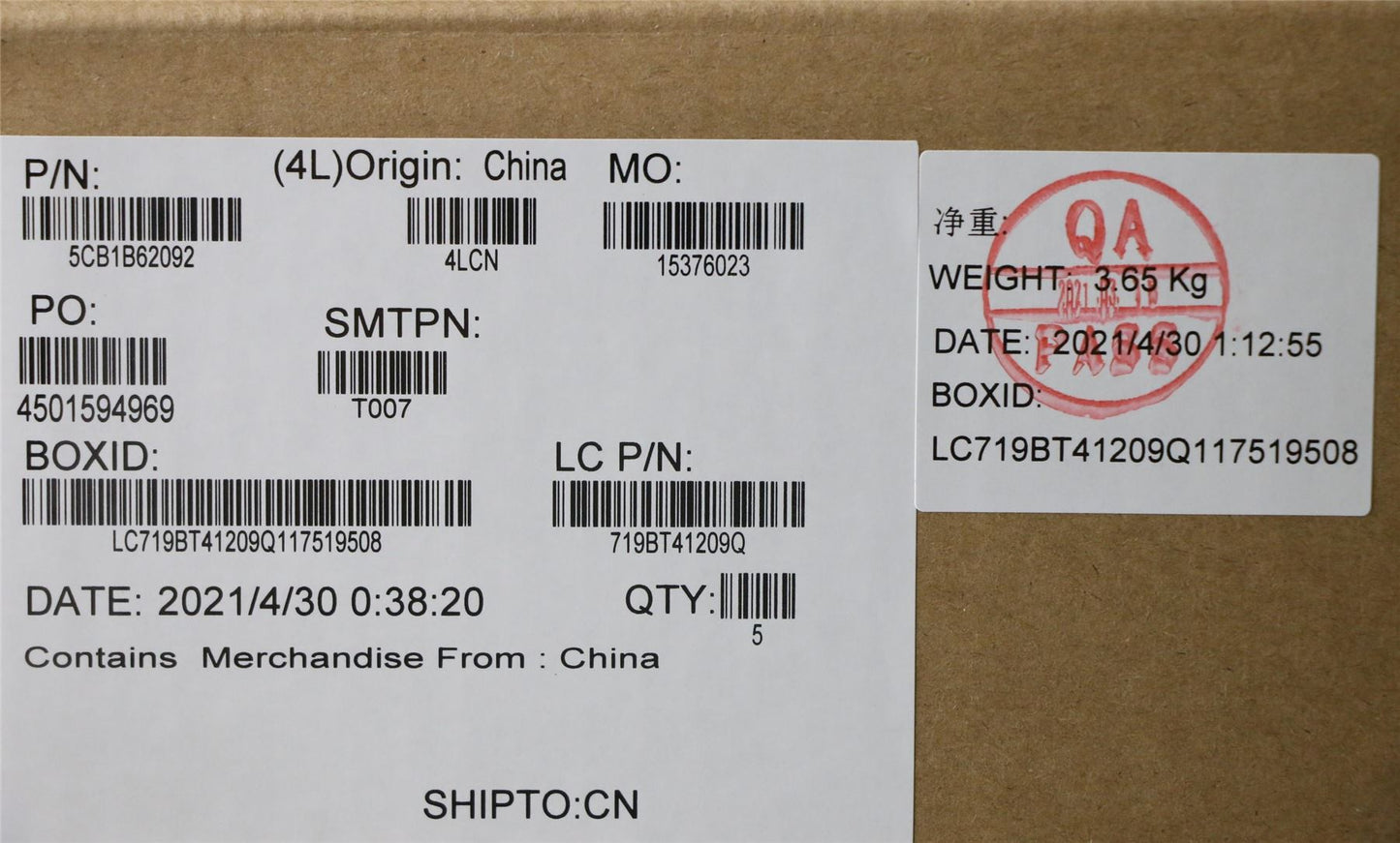 Lenovo Upper Case ASM_TC L82H8 FPABBL 5CB1B62092