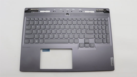 Lenovo Legion S7 16IRH8 Keyboard Palmrest Top Cover US Silver Backlit 5CB1L67957