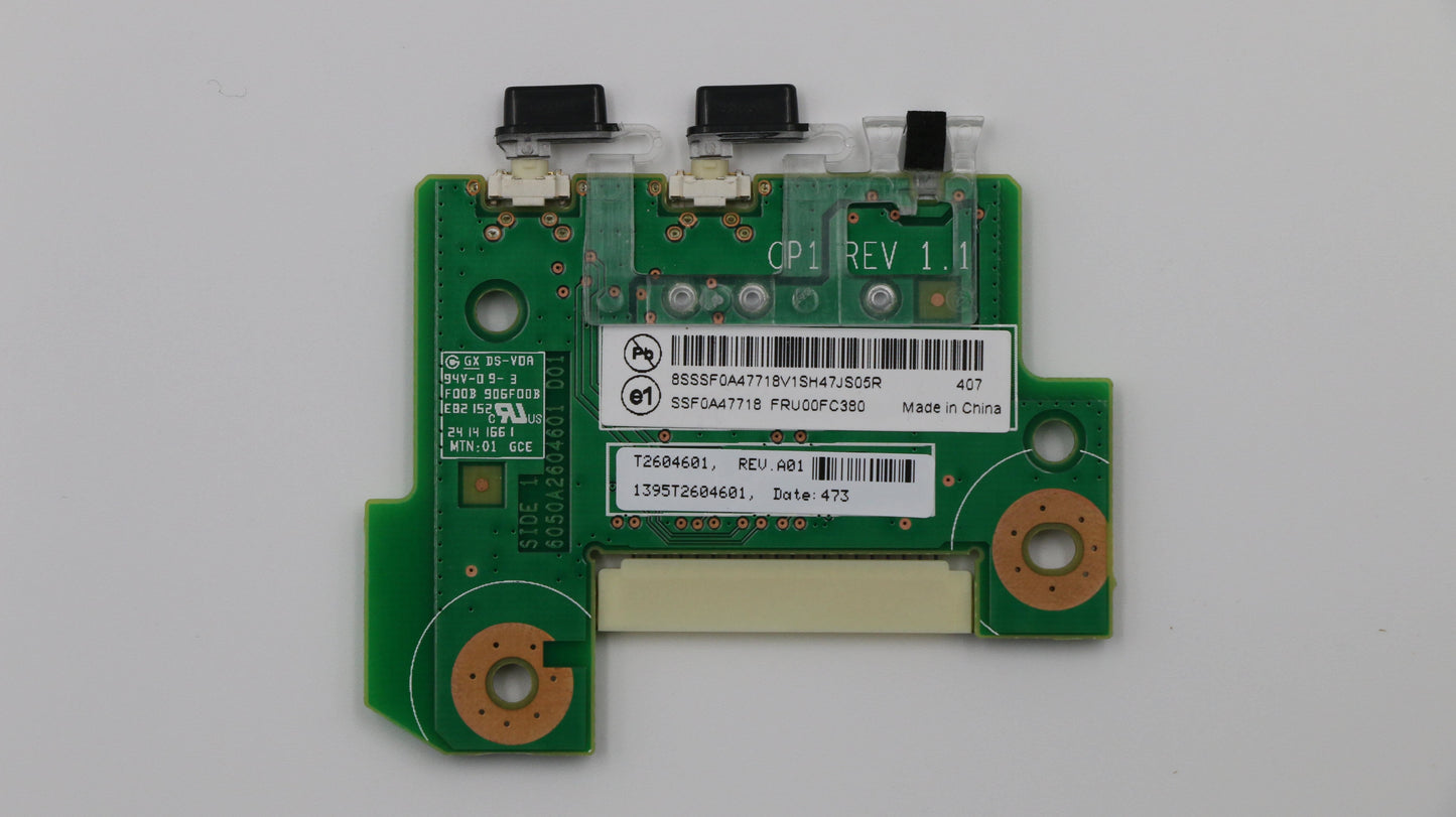 Lenovo Front Control (simple) Board 00FC380