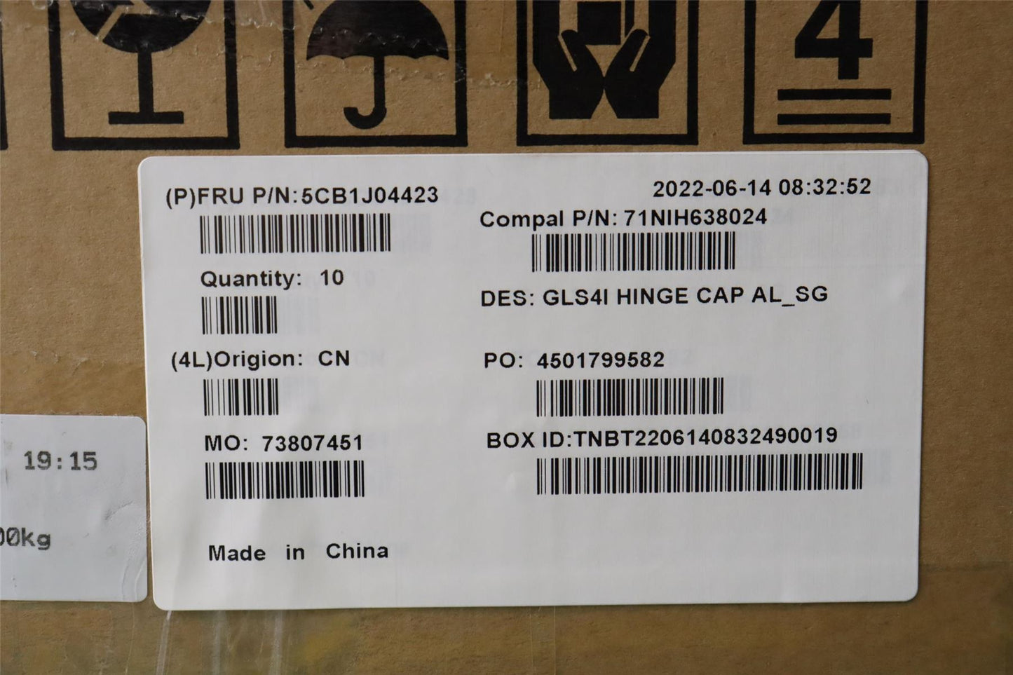 Lenovo Hinge Cover C 82SD AL_SG 5CB1J04423