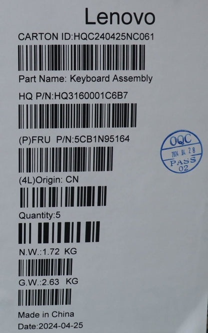 Lenovo UpperCaseASM ITA H83DL NFP SG 5CB1N95164