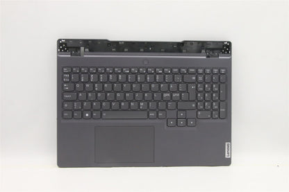Lenovo 5 15IAH7H Palmrest Cover Touchpad Keyboard Nordic Storm Grey 5CB1F39085