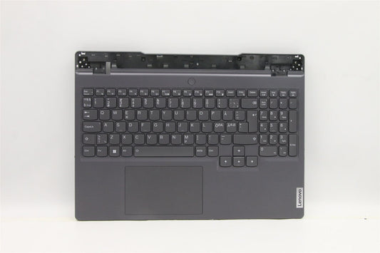 Lenovo 5 15IAH7H Palmrest Cover Touchpad Keyboard Nordic Storm Grey 5CB1F39085