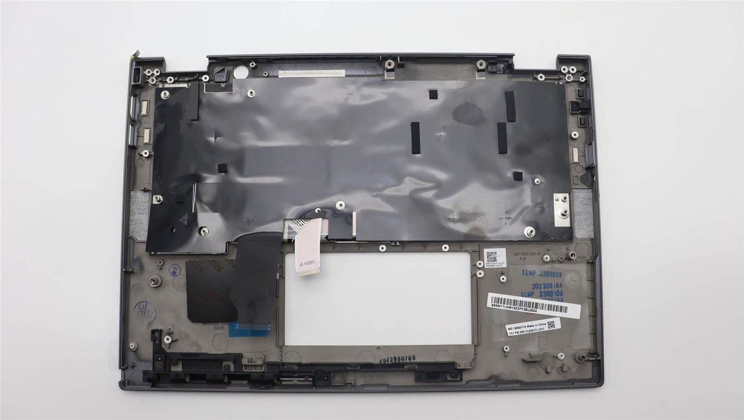 Lenovo ThinkPad X13 Gen 4 Keyboard Palmrest Top Cover UK Europe Grey 5M11L64613