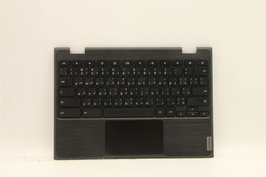 Lenovo Chromebook 100e 2nd Gen Palmrest Cover Touchpad Keyboard Black 5CB1E09663