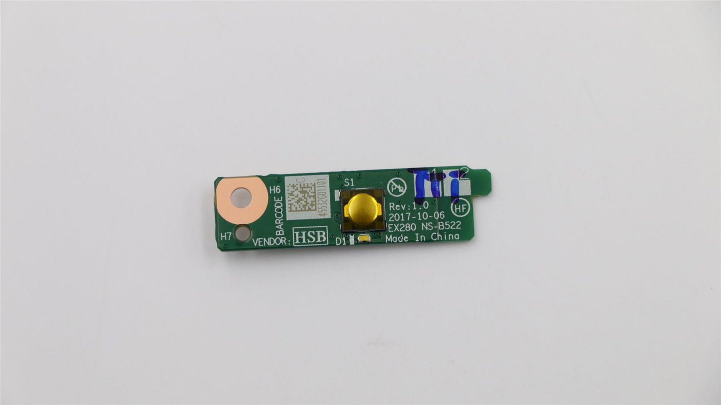 Lenovo ThinkPad X280 Power Button Board 01YU042