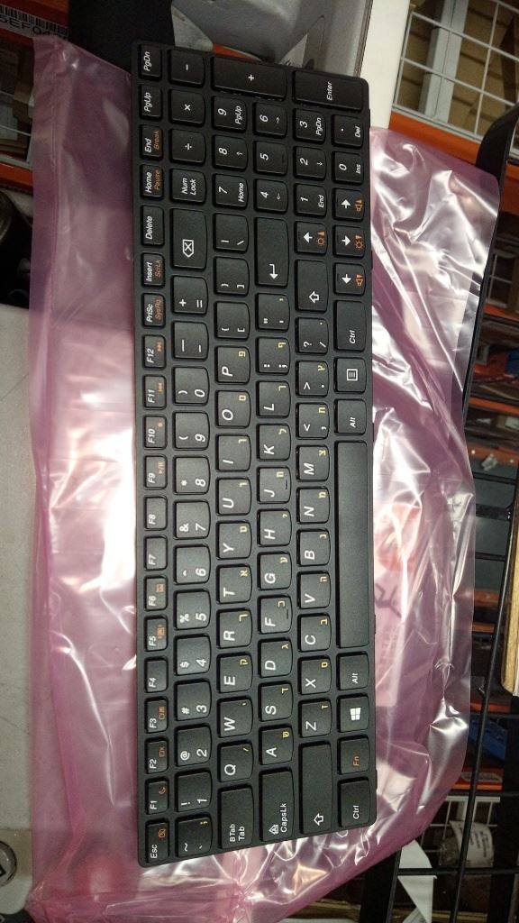 Lenovo DFT4TQ Hebrew101Keyblack frame KBD Keyboard 25209771