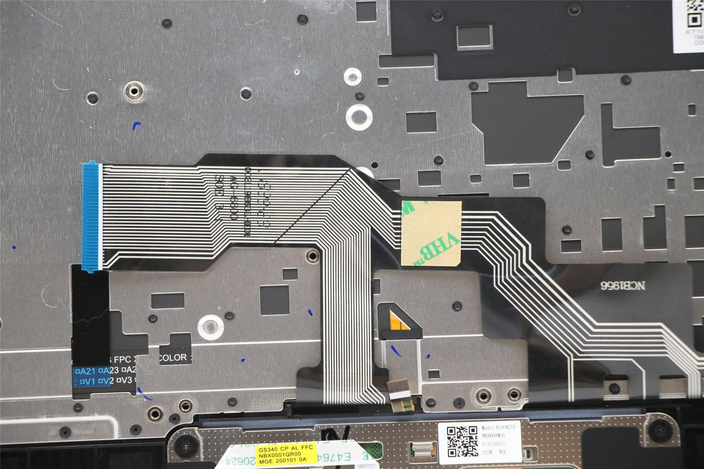 Lenovo IdeaPad S540-13IML Keyboard Palmrest Top Cover US Blue 5CB0W43711