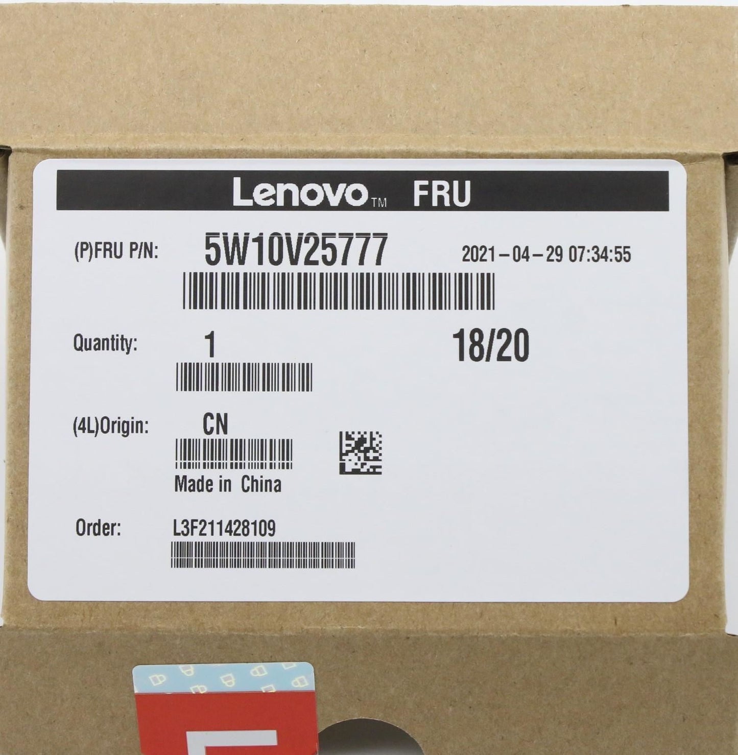 Lenovo Wireless,CMB,FXN,SDX55 S6 CN 5W10V25777