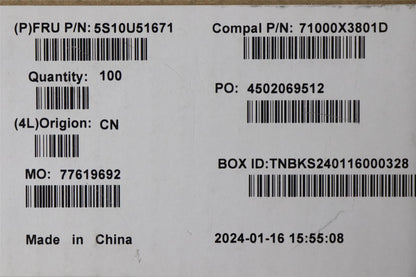 Lenovo SCREW M3 X 1.0-4.0L 5S10U51671
