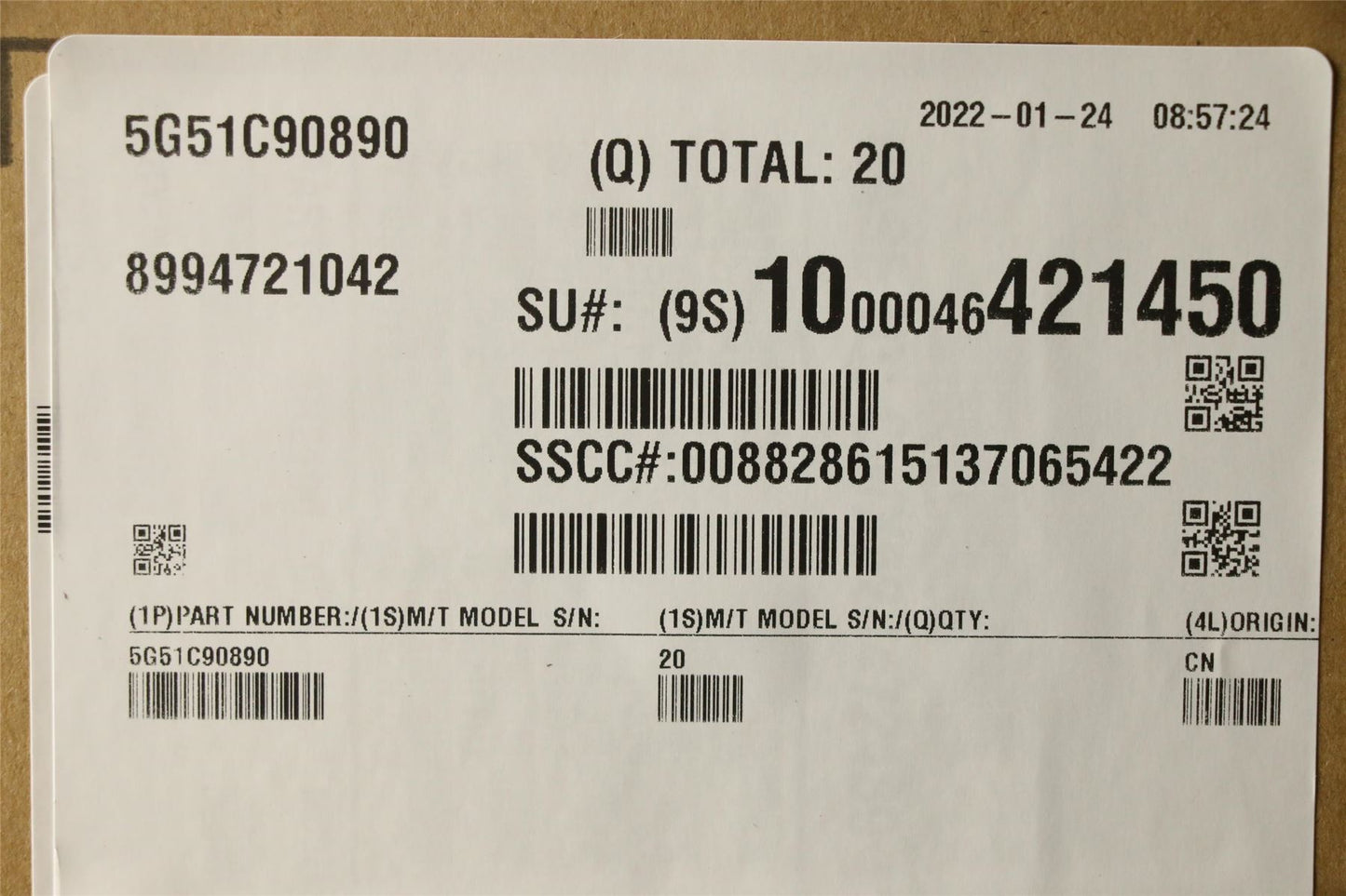 Lenovo 5G51C90890 Industrial Front Frame