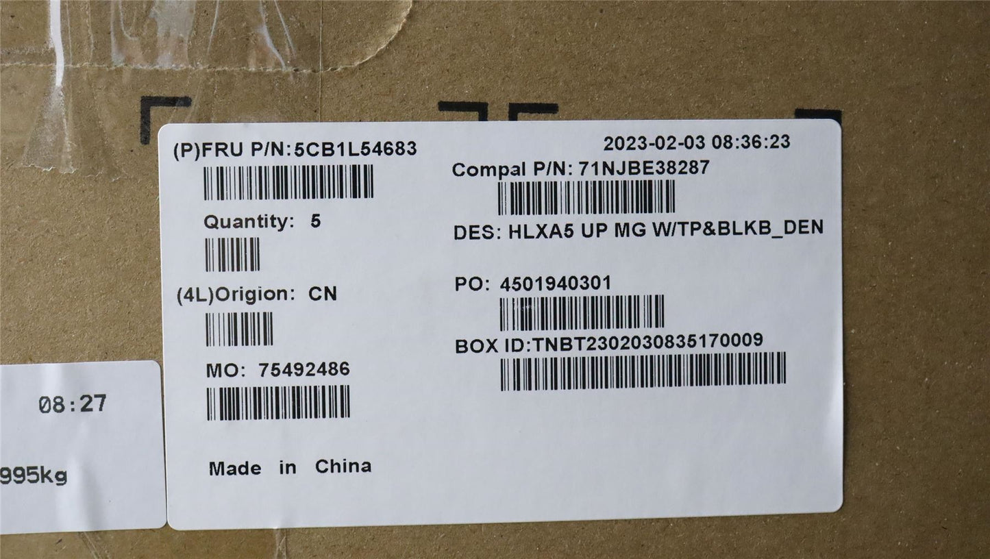 Lenovo ThinkBook 15 G4 IAP Palmrest Cover Touchpad Keyboard Danish 5CB1L54683