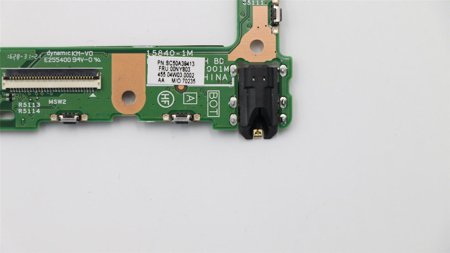 Lenovo Tablet X1 1st Audio I/O IO Board 00NY803