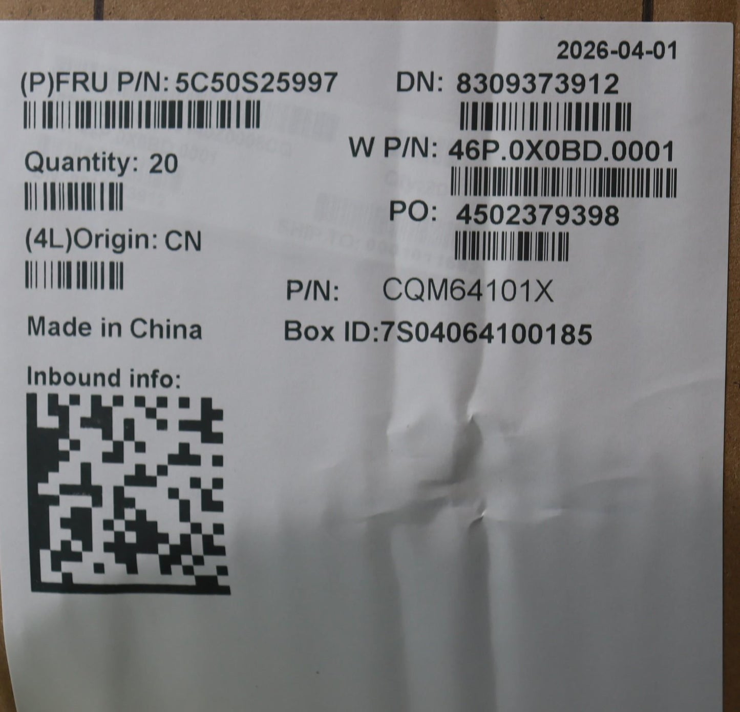 Lenovo CARDPOP W21UR IO BD IPL Board 5C50S25997