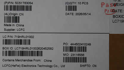 Lenovo CARDPOP IO/B I/O WiFi WLAN Board 5C51T63054