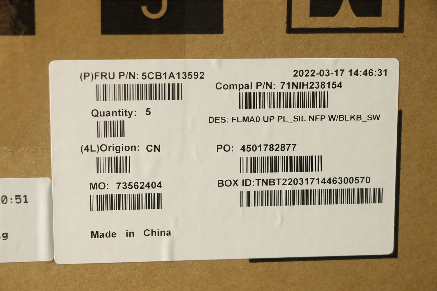 Lenovo IdeaPad 5-14ITL05 Palmrest Touchpad Cover Keyboard Swiss 5CB1A13592