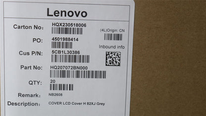 Lenovo LCD Cover H 82XJ Grey 5CB1L30386