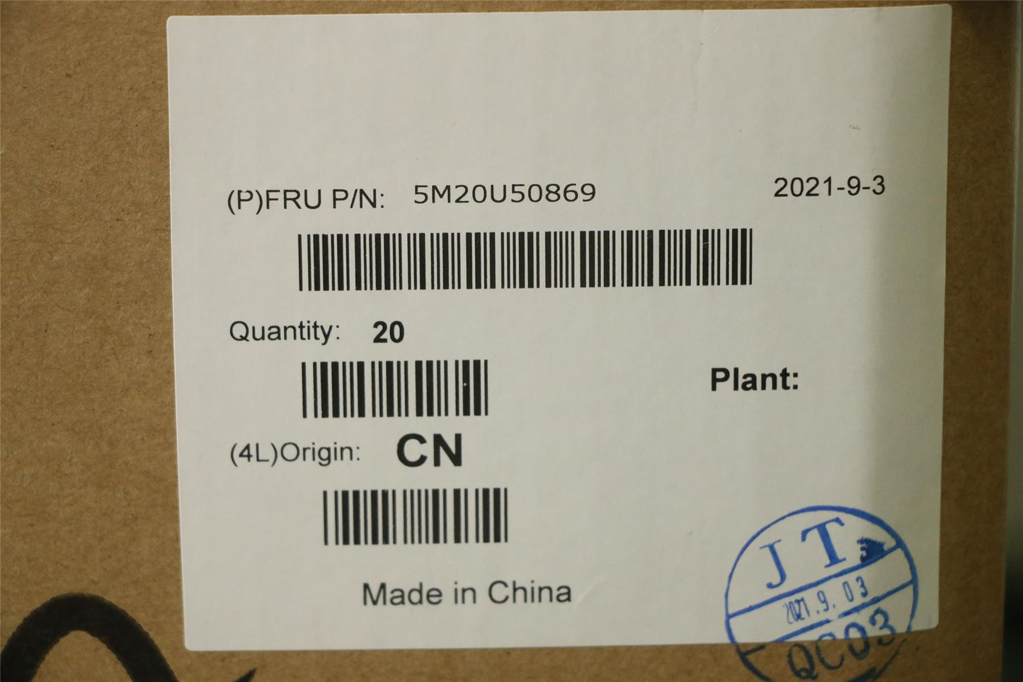 Lenovo MECHANICAL JT PRO565 V55 YTM590 RIO 5M20U50869