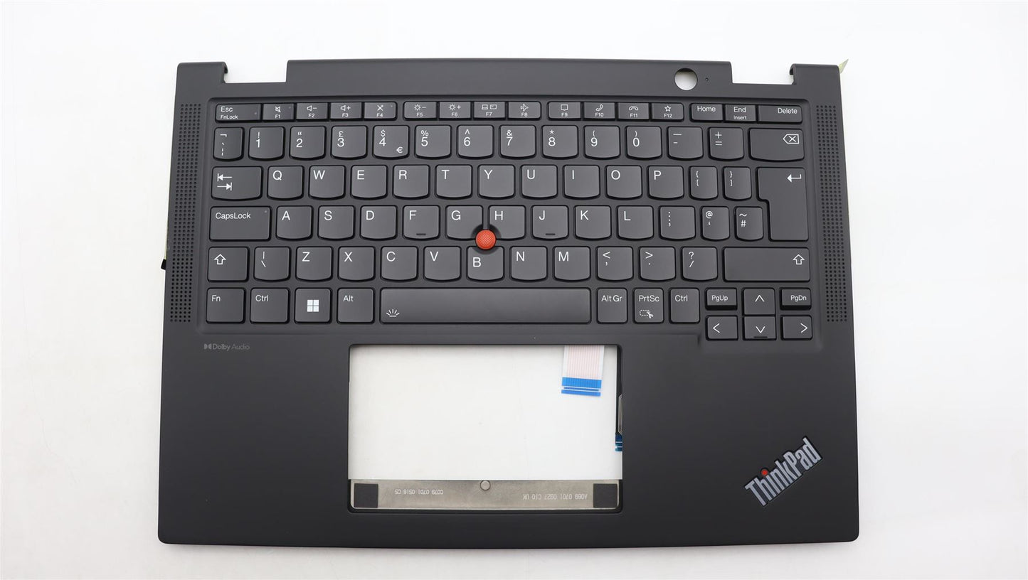 Lenovo Yoga X13 Gen 4 Palmrest Cover Keyboard UK Europe Black 5M11L64294