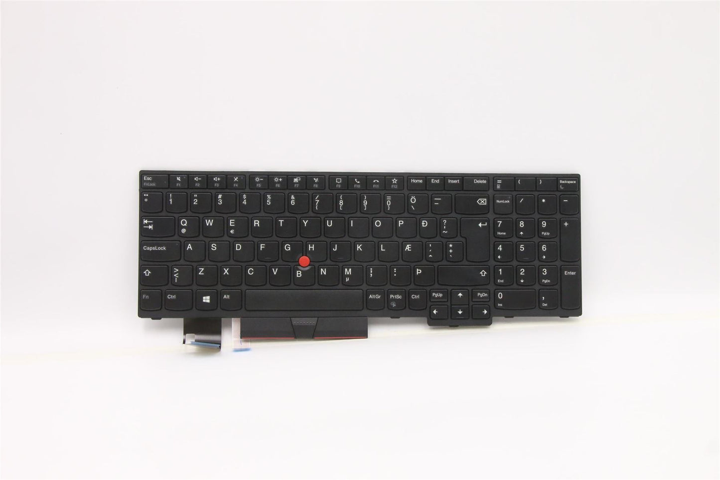 Lenovo ThinkPad T15 Gen 2 T15 P15s Gen 2 Keyboard Icelandic Black 5N20V78050