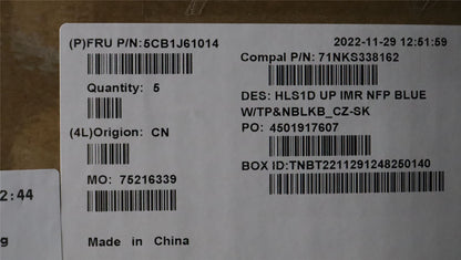 Lenovo IdeaPad 1 15AMN7 Palmrest Cover Touchpad Keyboard Abyss Blue 5CB1J61014