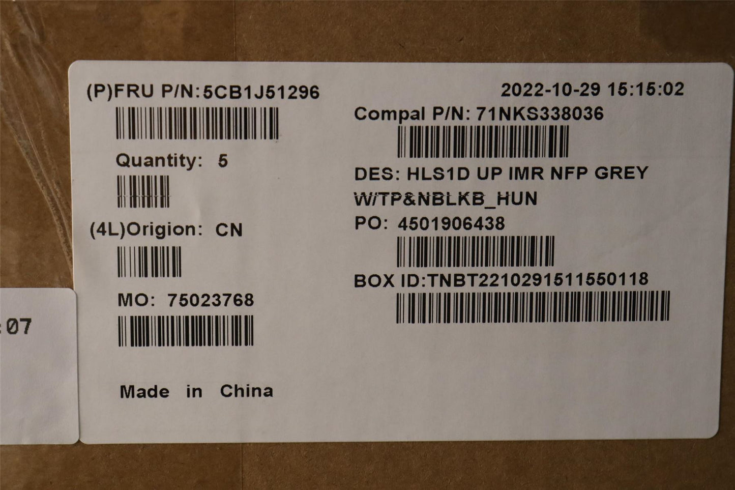 Lenovo UpperCaseASM_HUN C82VG NFP CG 5CB1J51296