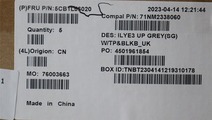 Lenovo Slim 5 16IRH8 5 16APH8 Palmrest Cover Touchpad Keyboard UK 5CB1L56020