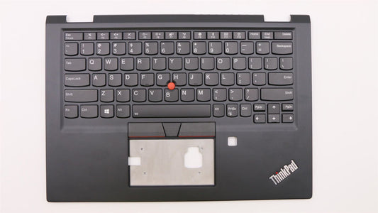 Lenovo Yoga X390 Palmrest Cover Keyboard US Black 02HL500