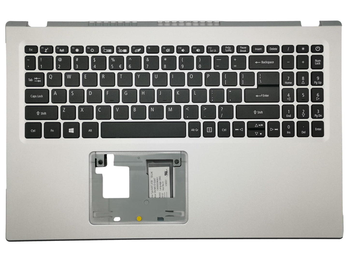 Acer Aspire A515-56 A515-56G S50-53 Palmrest Cover Keyboard Silver 6B.A1DN2.033