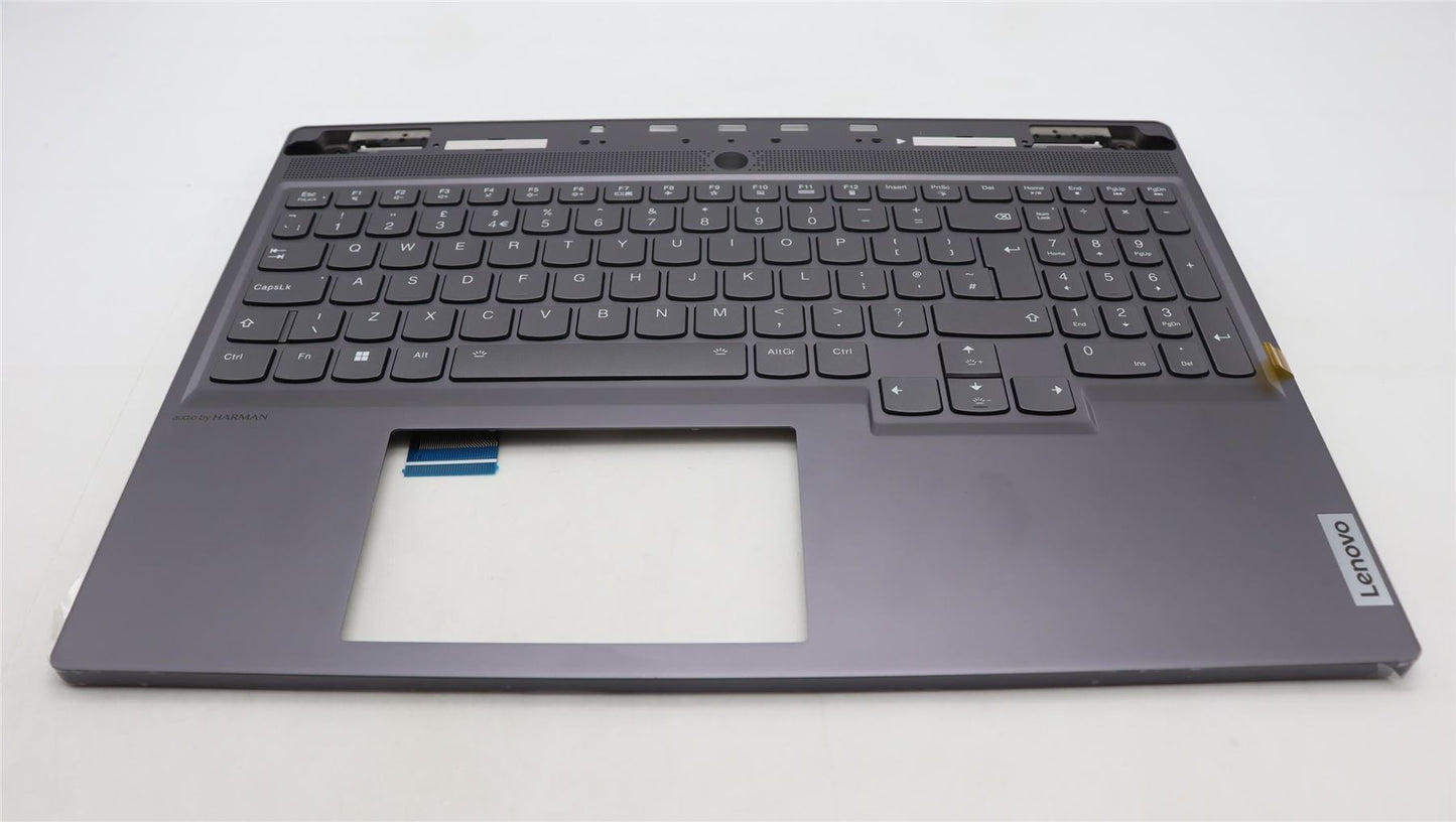 Lenovo Legion S7 16IRH8 Keyboard Palmrest Top Cover UK Silver Backlit 5CB1L67999