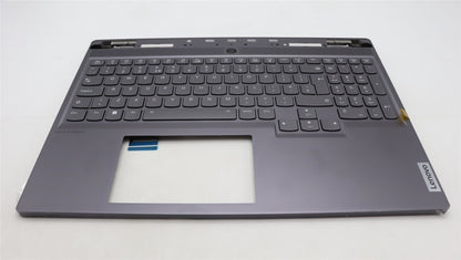 Lenovo Legion S7 16IRH8 Keyboard Palmrest Top Cover UK Silver Backlit 5CB1L67999