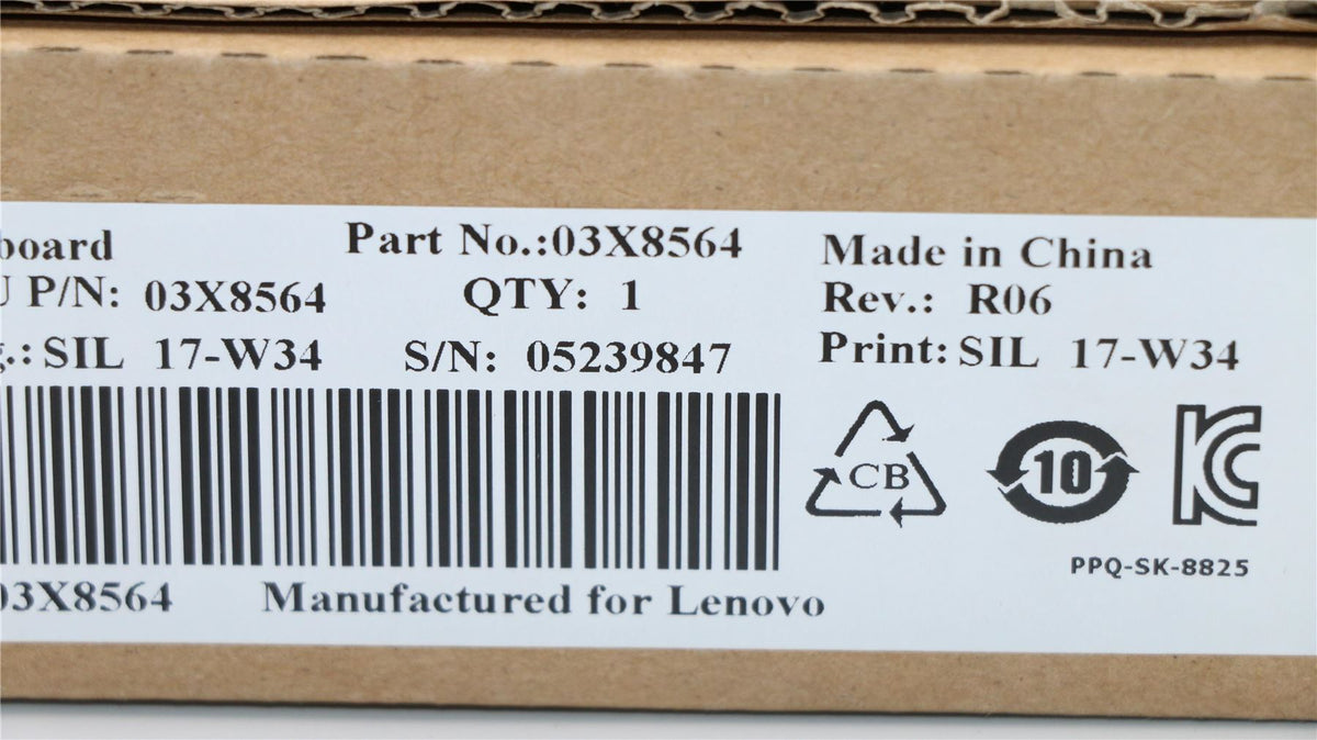 Lenovo ThinkCentre M83 M800 M710s M81 M82 Keyboard German Off White 03X8564