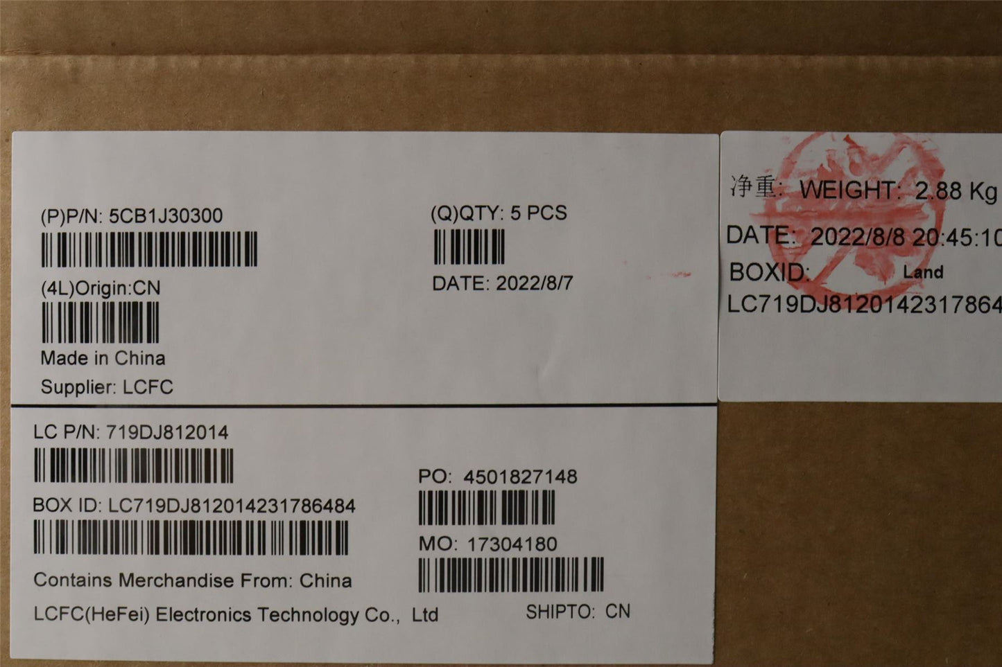 Lenovo COVER Upper Case ASM_ENG L82TK_UG 5CB1J30300