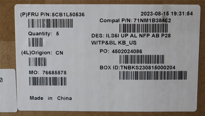 Lenovo IdeaPad 5 16IRL8 5 16IAH8 Palmrest Cover Touchpad Keyboard 5CB1L50536