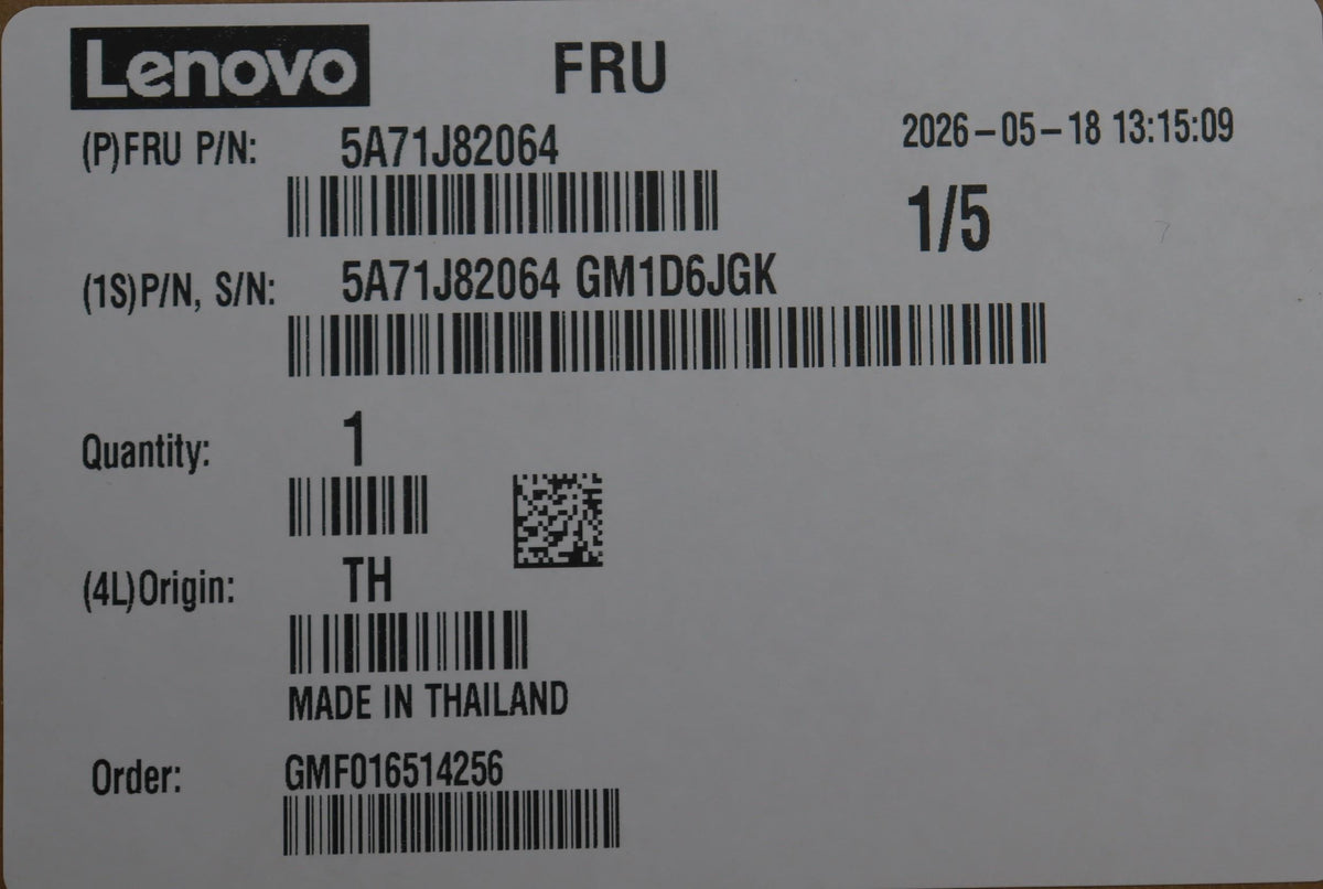 Lenovo NETWRK_CRD E610-T4 Quad Port 10G Intel Board 5A71J82064