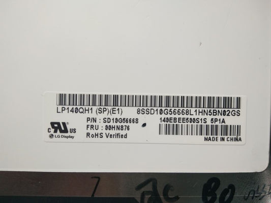 Lenovo Yoga X1 1st Lcd Screen Display 14 WQHD AG 14" WQHD 2560 x 1440 00UR192