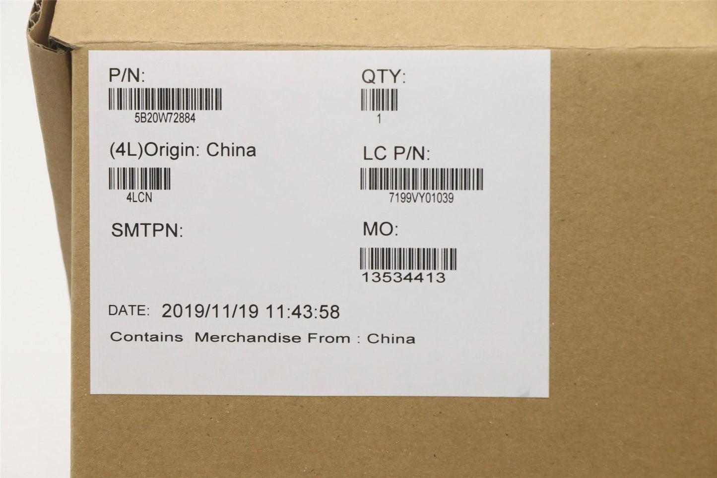 Lenovo 5B21C98752 BDPLANAR WIN,i5-8265U,8G,AC,DTPM,CN