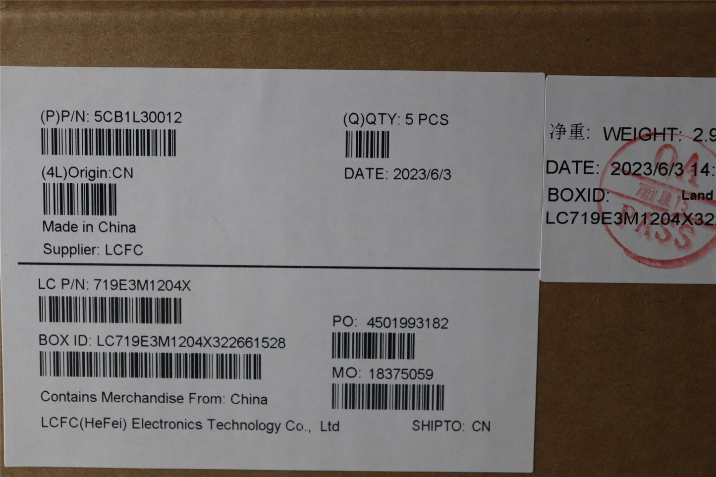 Lenovo Upper Case ASM_ITA L82XN FP AG 5CB1L30012